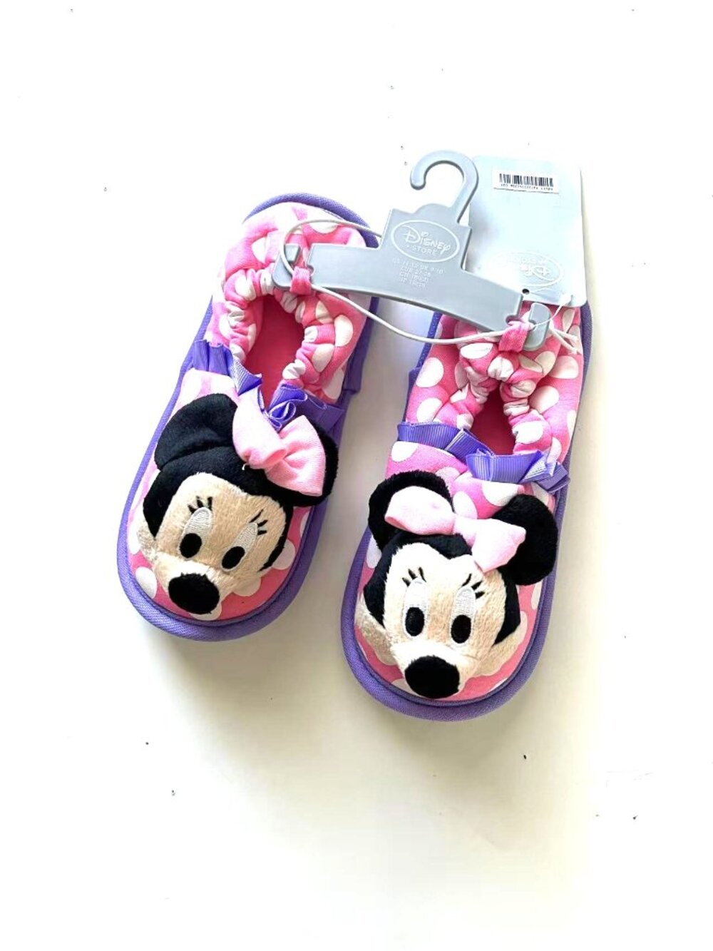 Disney Kids Minnie Mouse Happy Helpers Plush Slippers Pink